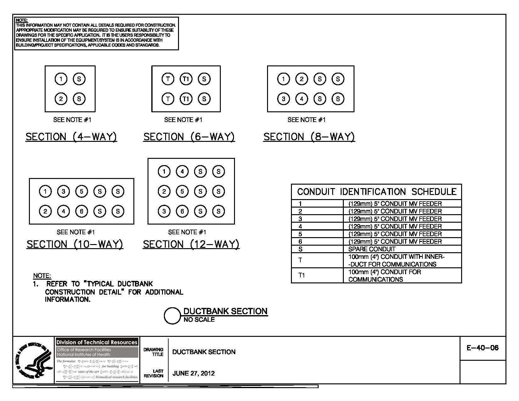 Thumbnail of E-40-06 Ductbank Section