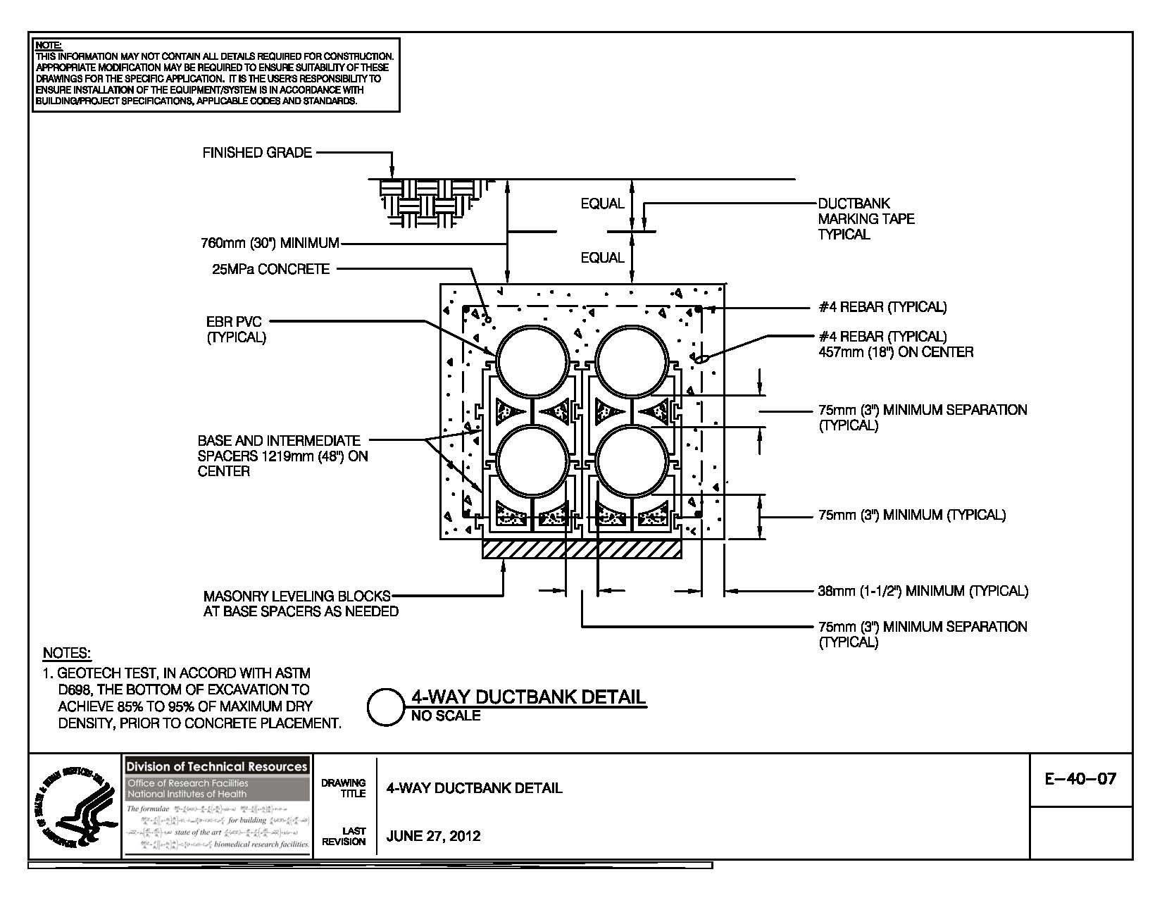 Thumbnail of E-40-07 4-Way Ductbank