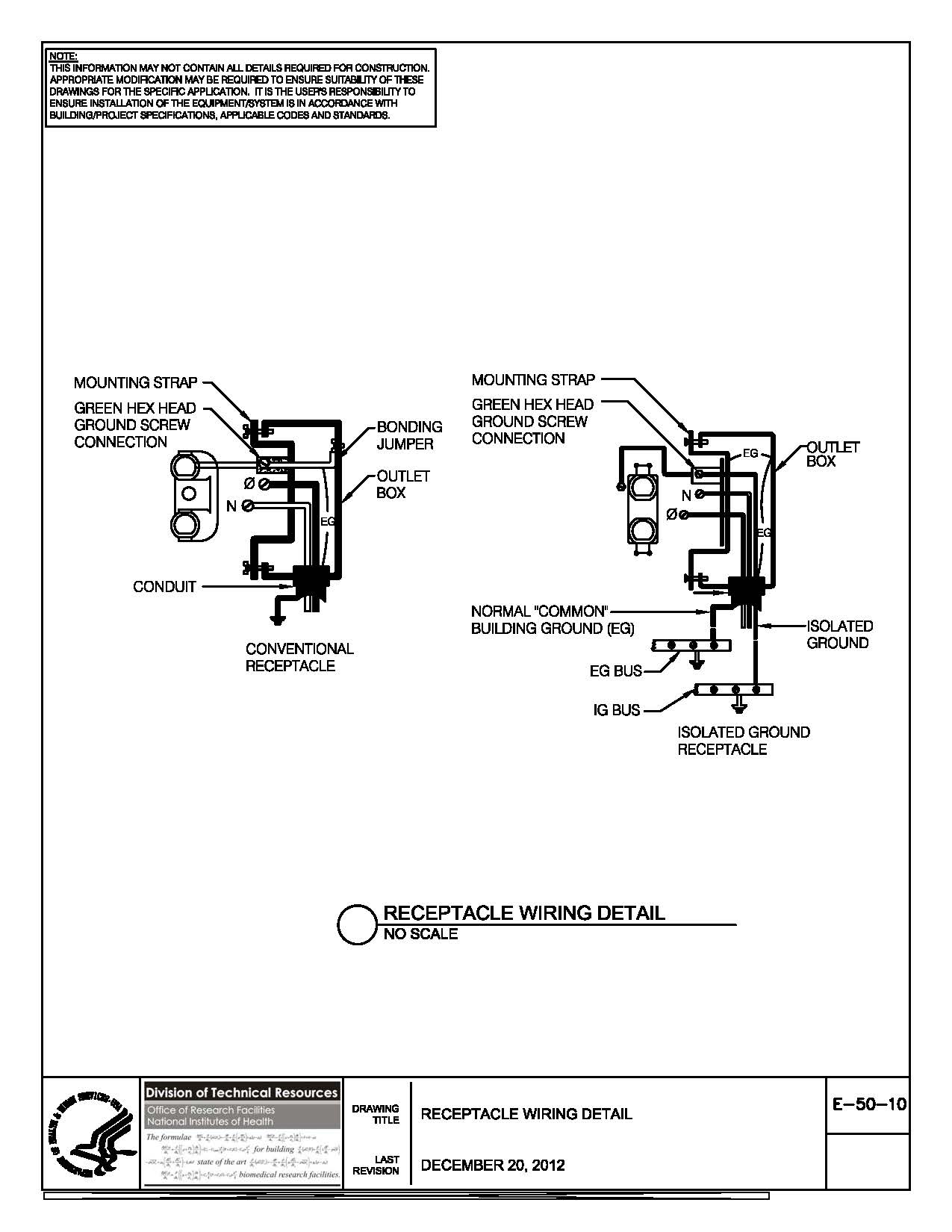 Thumbnail of E-50-10 Receptacle Wiring