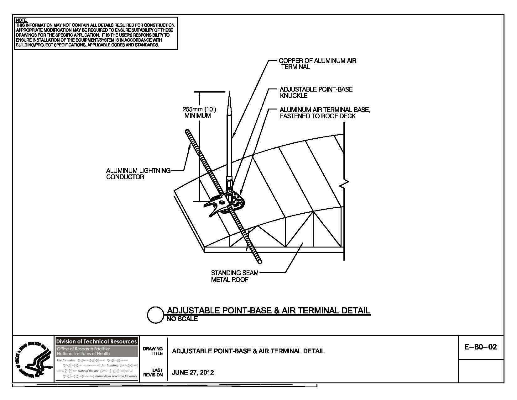 Thumbnail of E-80-02 Adjustable Point-Base & Air Terminal