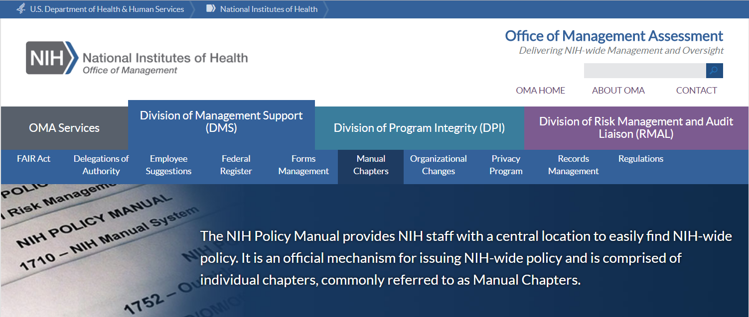 NIH Policy Manual